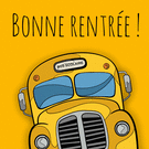 Bonne rentr&eacute;e avec le bus scolaire color&eacute;